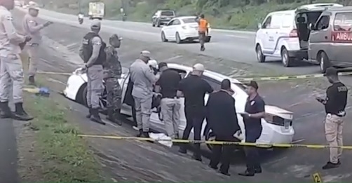 Asesinan conductor desde otro carro en movimiento