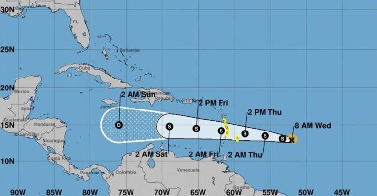 Efectos de «Bret» se sentirán en RD desde primeras horas del sábado