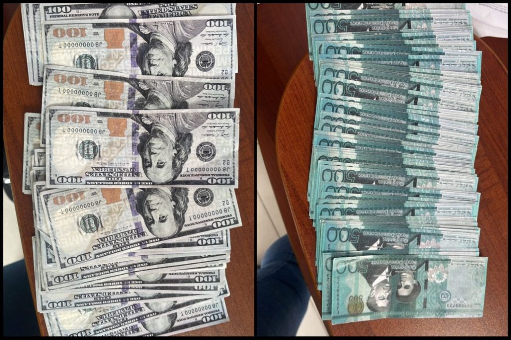 Policía apresa a hombre por posesión de billetes falsos en pesos y dólares