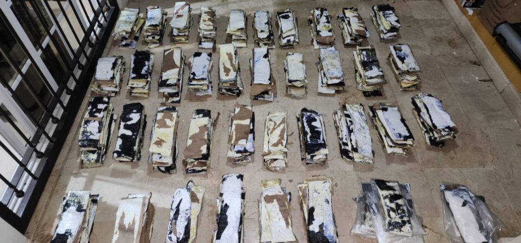 DNCD ocupa 392 láminas de presunta cocaína y desarticula red criminal
