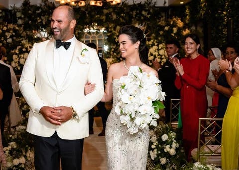 Albert Pujols y Nicole Fernández ya están casados