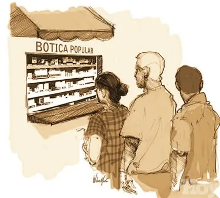 SANTIAGO: Una botica popular vacía