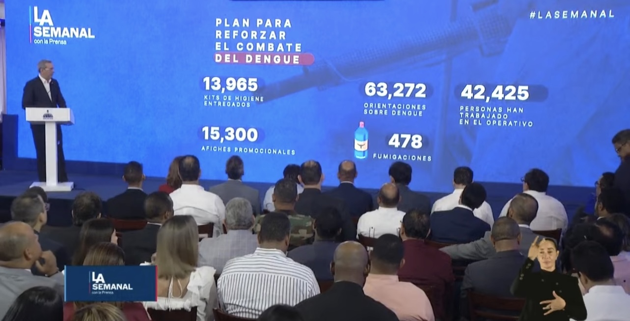 Abinader defiende transparencia con estadísticas sobre casos dengue