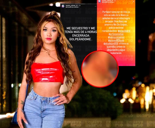 Masha denuncia secuestro y agresión por parte de su expareja Dilon Baby