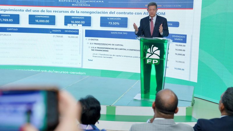 Leonel exige el Gobierno aclare destino US$775 m. de Aerodom