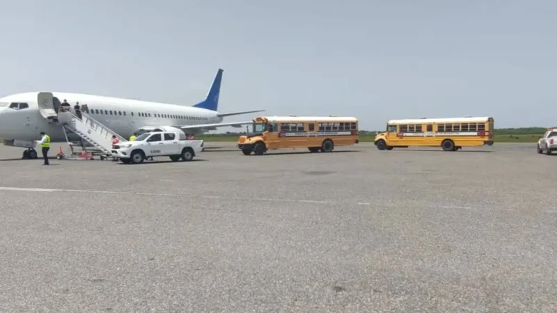 Llegan desde Luisiana, EE. UU. 135 dominicanos deportados