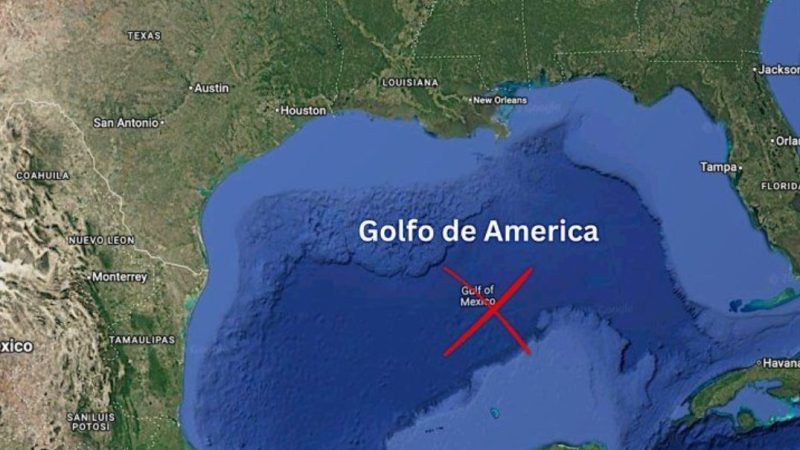 EEUU cambia nombre del golfo de México a golfo de América