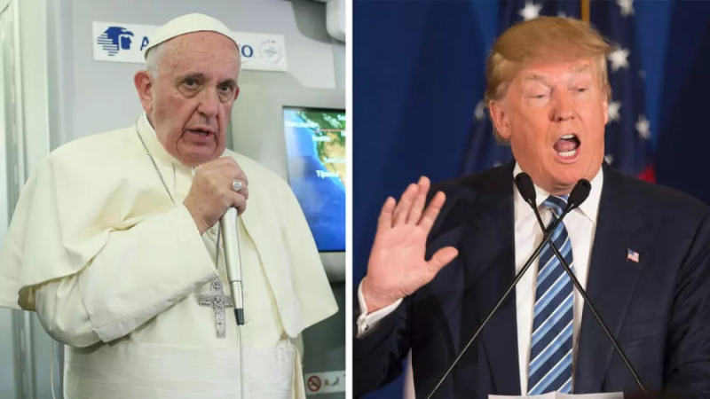 El Papa tilda de «una vergüenza” plan Trump contra inmigrantes