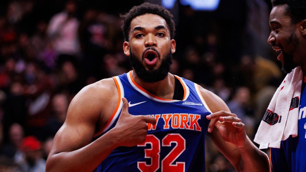 Karl-Anthony Towns anota 24 y atrapa 11 rebotes para los knicks