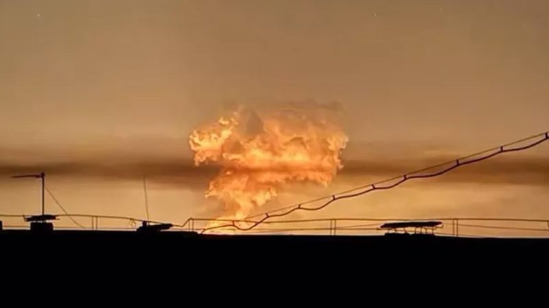 Violando cese el fuego militares de Ucrania explotan estación distribuidora de gas en Rusia