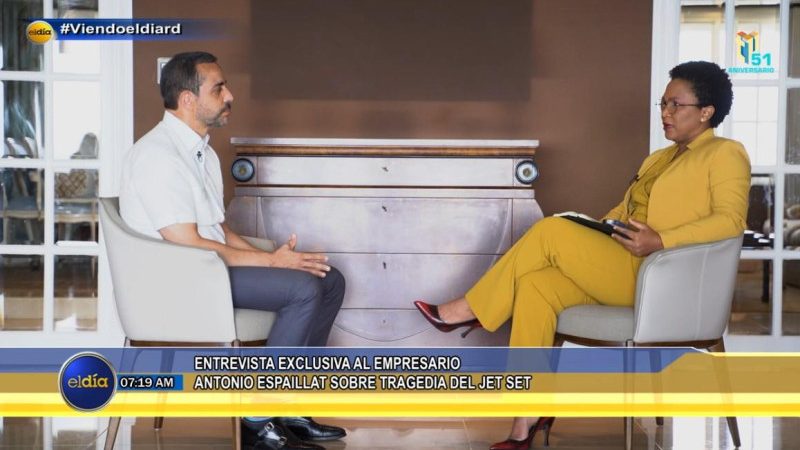 Antonio Espaillat afirma que no se percataron de las fallas en techo Jet Set porque los plafones de yeso que tenía no se «abombaban»