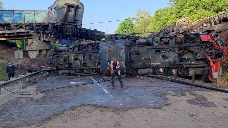 Rusia acusa a Ucrania de realizar ataques terroristas a trenes en Briansk y Kursk