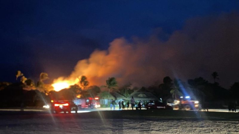 Incendio afecta una área del complejo turístico Cap Cana