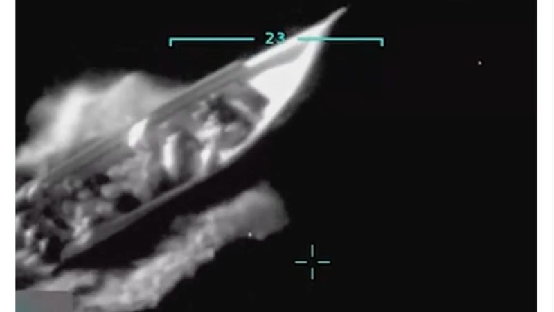 Trump muestra el ataque mortal contra un «narcobarco» que dice procedía de Venezuela