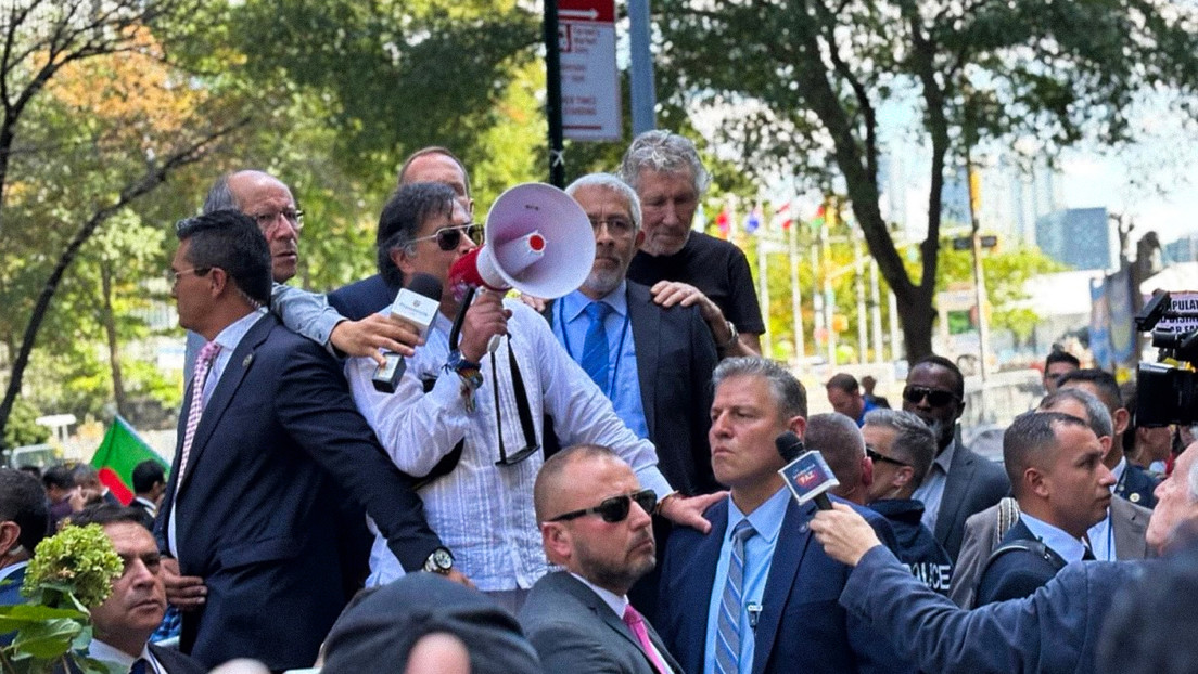 Petro participa en las marchas de Nueva York en contra de Netanyahu