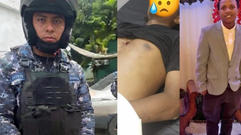 Queda grabado en cámaras momento en que agente de la PN quita la vida a un joven en Herrera