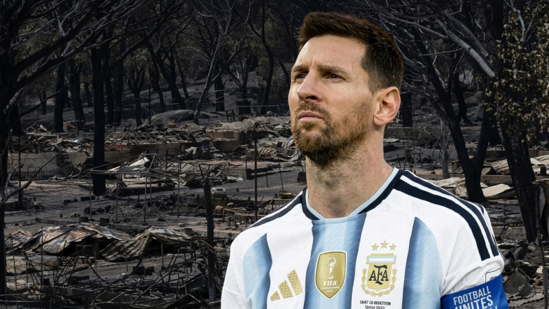 Messi dona 80.000 euros para apoyar la reconstrucción tras incendios en Madrid