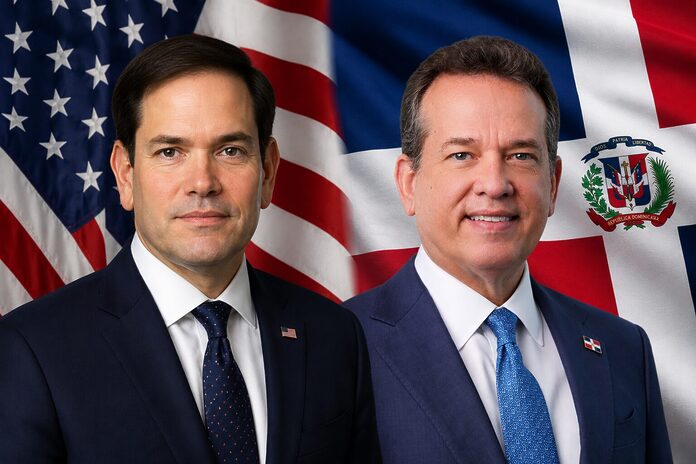 Marco Rubio y Canciller de RD Victor Bisonó dislogan sobre comercio e inversión bilateral